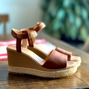 Sperry Women's Top-Sider Sperry Fairwater Plushwave Wedge, Tan, size 9